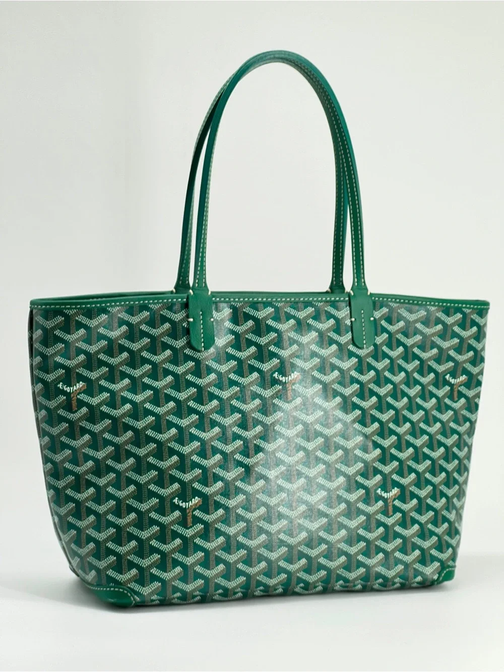 Goyard Goyardine Artois PM Green Tote Bag